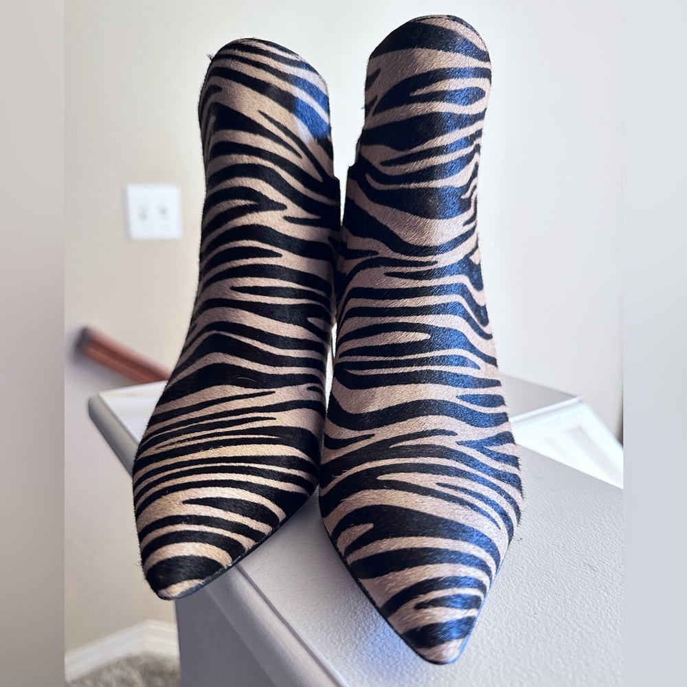 Sam Edelman Zebra Print Ankle Boots - Picture 4 of 10